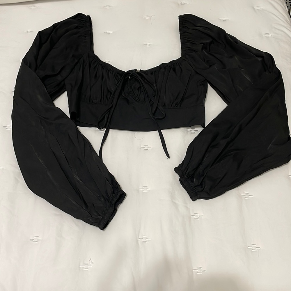Black crop top